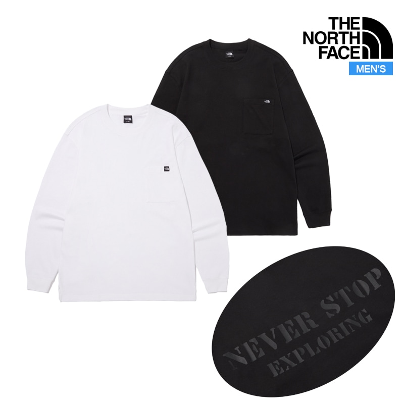 メンズ NSE 長袖 Tシャツ NT7TQ55 男性 ロンT ロングスリーブ トップス カットソー 楽チン 柔らかさ シンプル ポケット付き プルオーバー 韓国 ファッション 7,674円