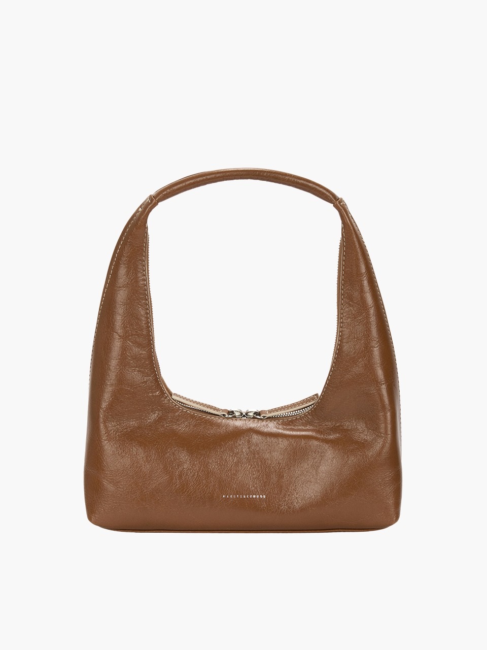 【MARGESHERWOOD】 HOBO SHOULDER : BROWN CRINKLE