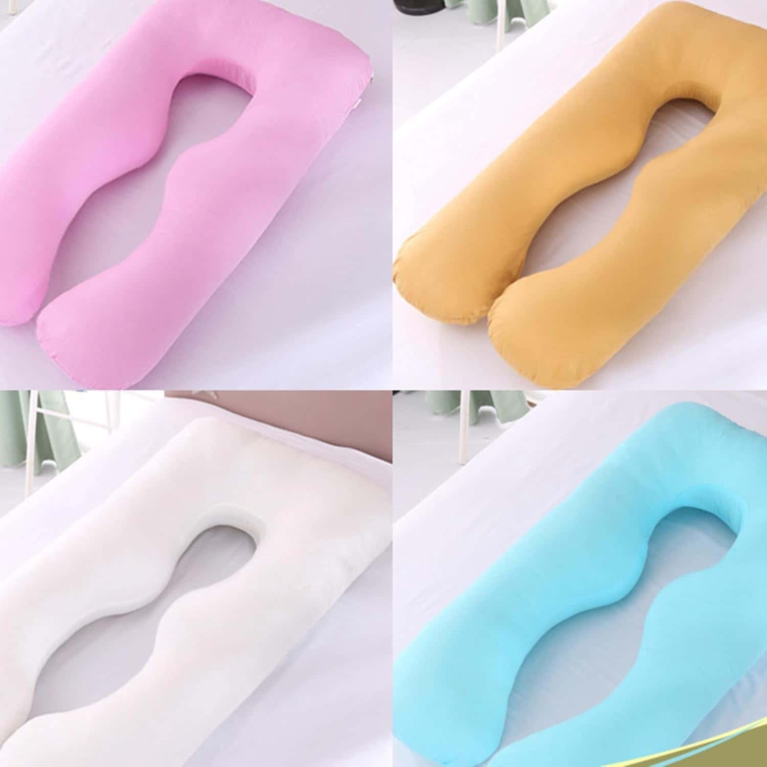 抱きまくら U字 100%棉 妊婦 タニティー 授乳クッション 大きい 通気性 腰枕 可愛い ボディーフィット 安眠 ストレス解消 多機能