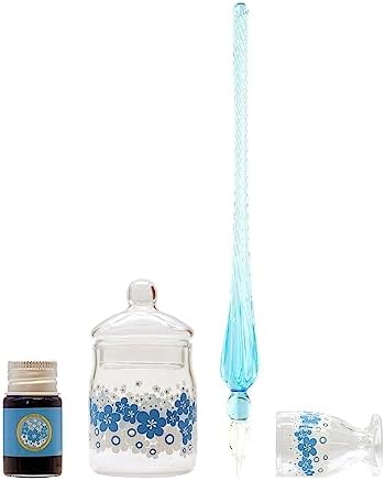 アデリアレトロ ガラスペンセット【花の輪】かわいい ADGP-03