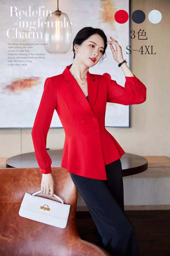 通勤お仕事服 オフィスビジネスリクルート通勤 OL 学校行事 お宮参り面接 転職 事務服 謝恩会同窓会セレモニー フォーマルスーツセット オシャレ 大きいサイズ高品質 韓国風気質細身着痩せ 春 夏 秋