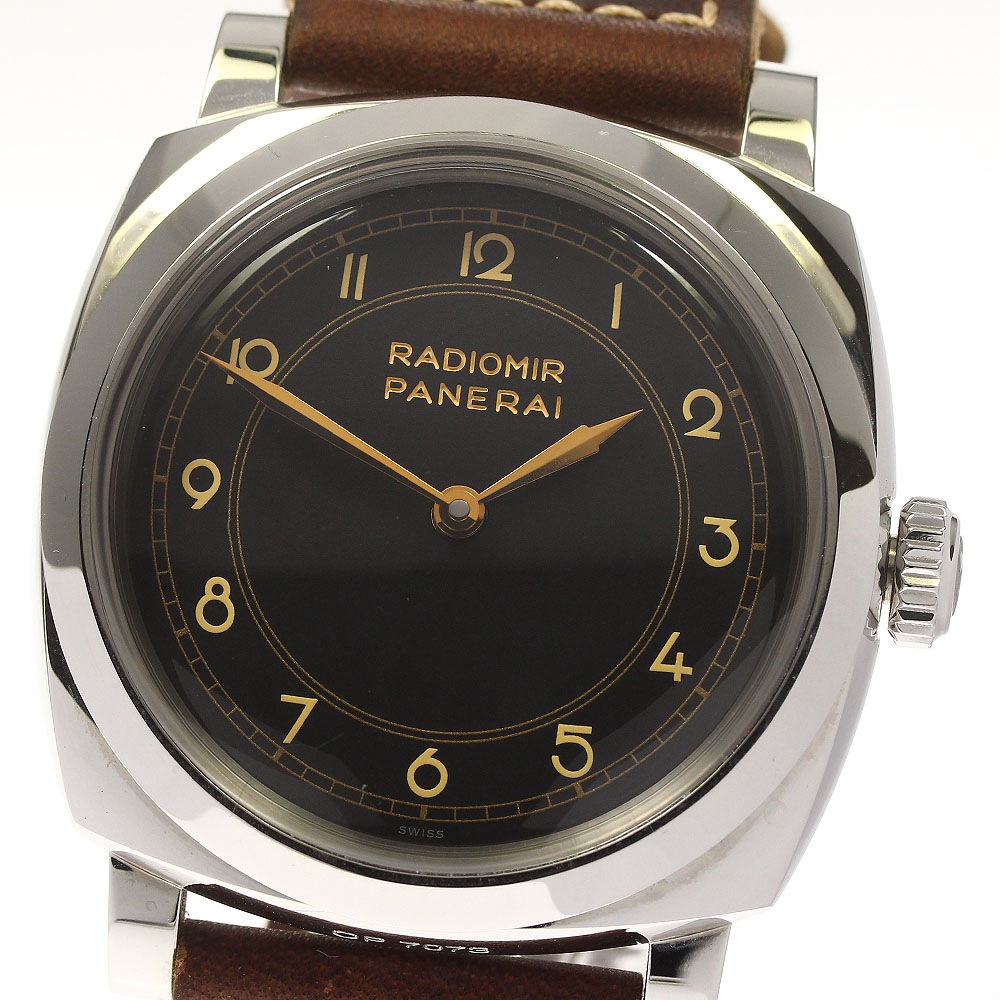 内箱・保証書付き【PANERAI】パネライ ラジオミール 1940 3デイズ アッチャイオ PAM00790 手巻き メンズ_736665【中古】
