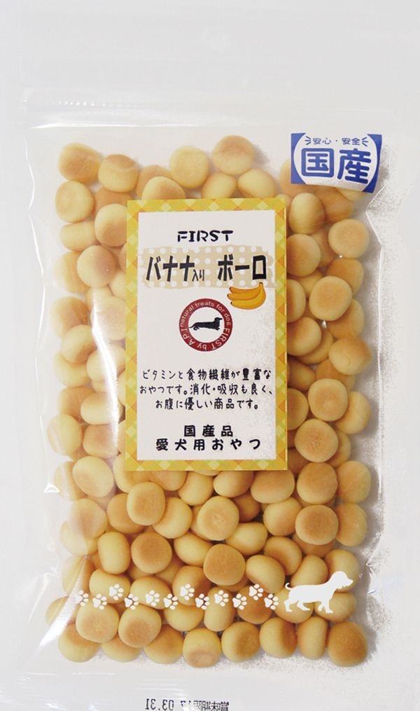 （まとめ買い）エースプロダクツ バナナ入りボーロ 80g 犬用おやつ [x12]
