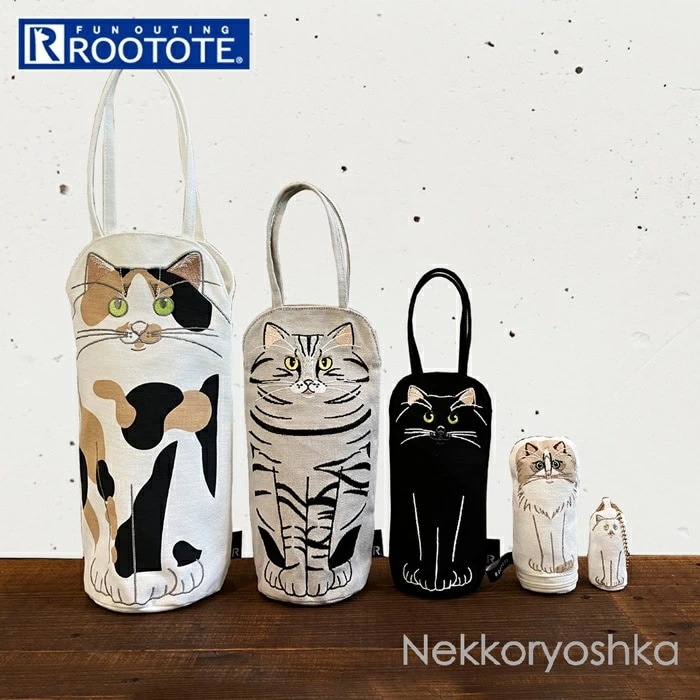 ルートート 猫 1297 通販 ROOTOTE トートバッグ トートバック ミニトートバッグ レディース キッズ アニマルリョーシカ ネコ ねこ ネコリョーシカーA 軽量 軽い 撥水 おしゃれ シンプ