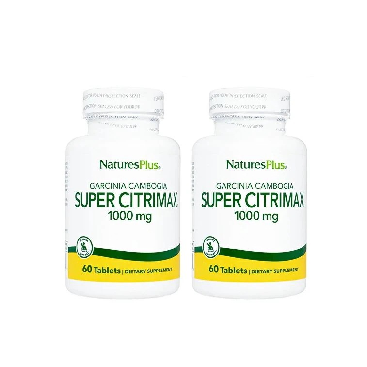 スーパーシトリマックス 1000mg 60錠 2本 NaturesPlus 海外発送 国際郵便発送