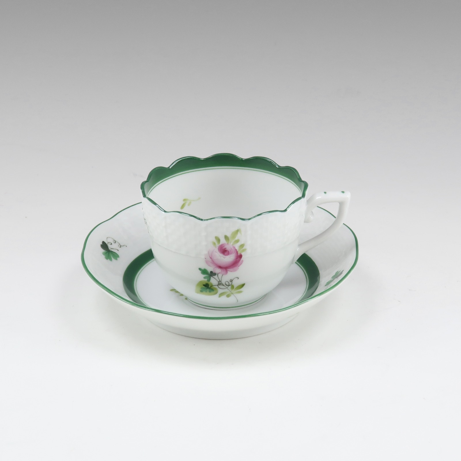 ウィーンの薔薇 モカカップ＆ソーサー 711 VRH 食器 _ 中古品 A+ランク