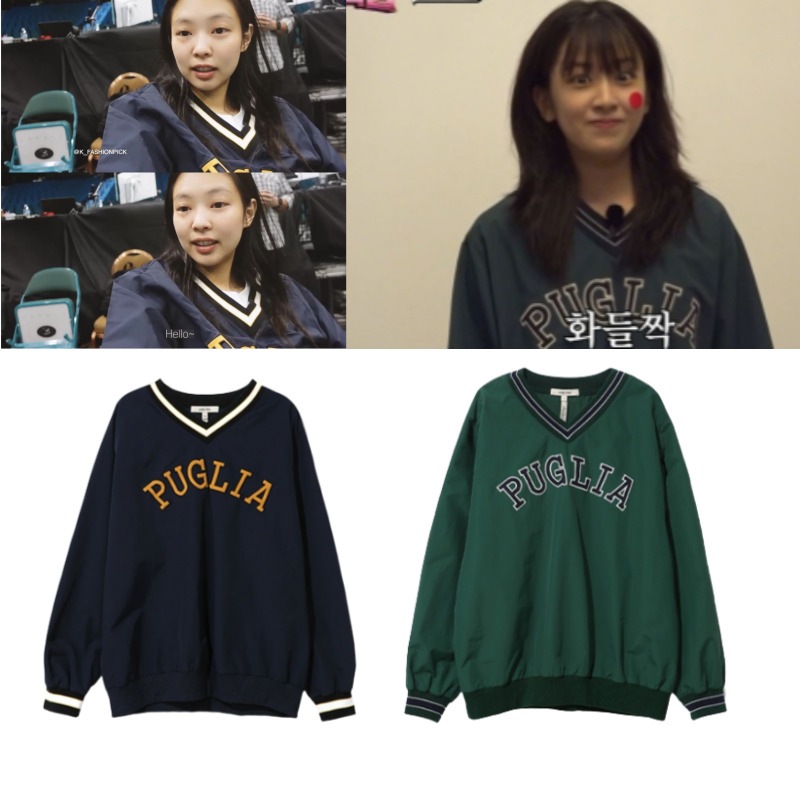 【BLACKPINK ジェニー,IVEユジン着用】AND YOU PUGLIA V-neck pullover windbreaker
