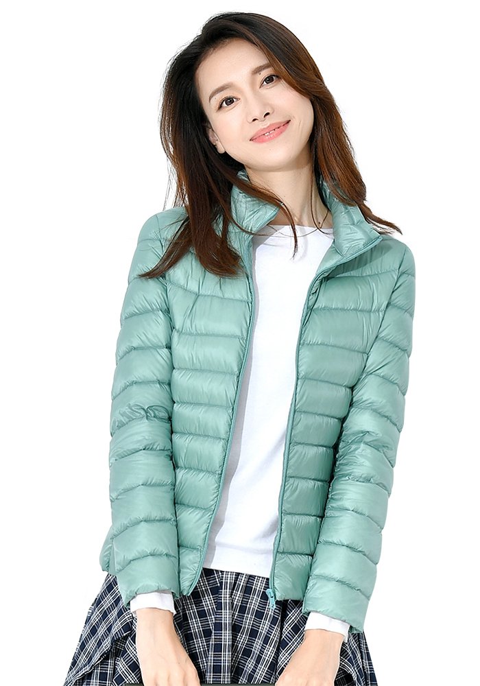 ダウンジャケット レディース 暖かい 軽量 防風 防寒 ウルトラライト ダウンコート 収納袋付き