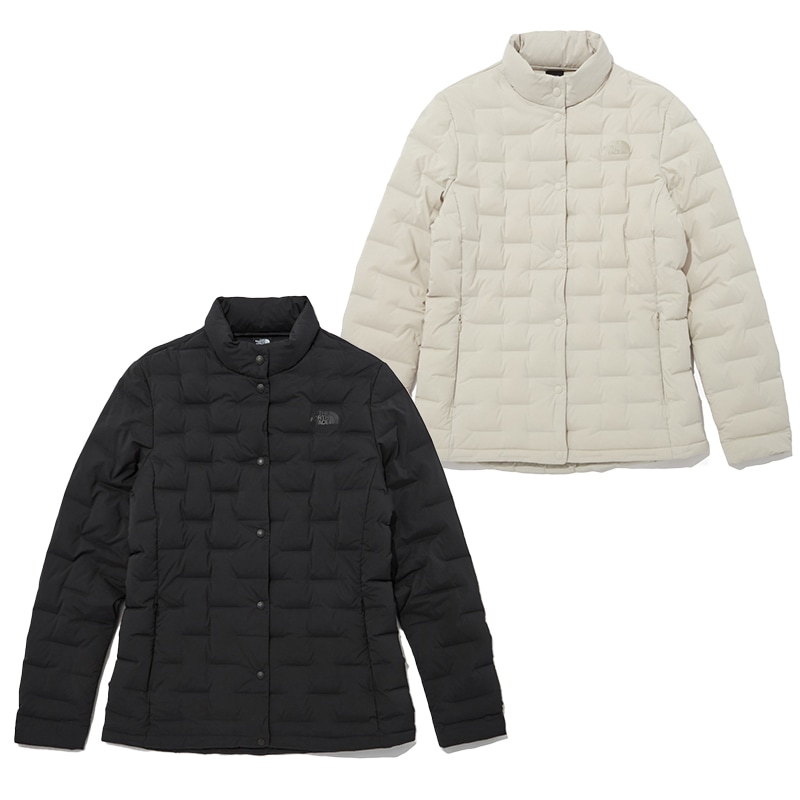 NJ1DN83 WS TUBE DOWN JACKET ダウン ジャケット ショート 短い レディース 新作 2023 カジュアル 人気 ホワイトラベル WHITELABEL グース 黒 韓国 コーデ