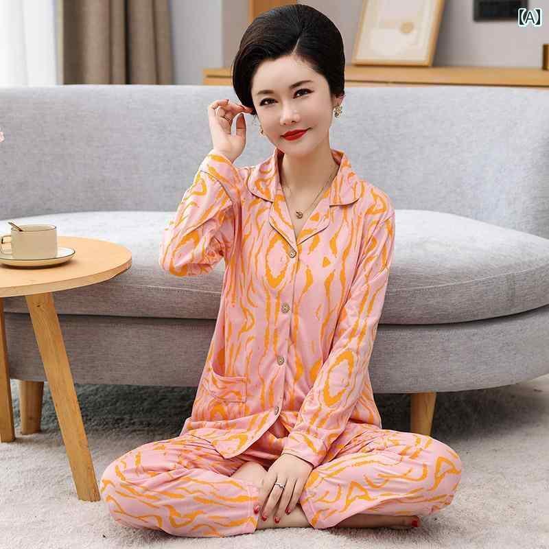 ルームウェア 部屋着 レディース 長袖 婦人 ミセス 高齢者 パジャマ 春秋 綿 チェック柄 大きいサイズ ホーム