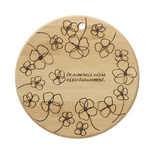 [5セット] トルネ 竹鍋敷 大 フラワーガーデン NBS-101X5