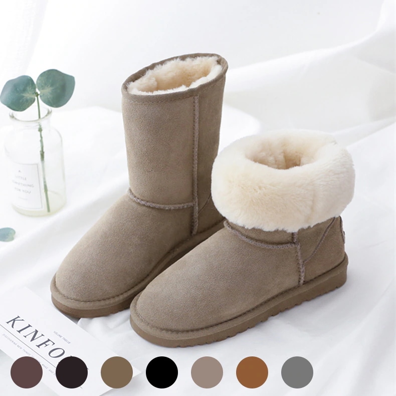 VMT21 韓国 ブーツ 牛革+ウール スノーブーツ ショート大人気 ブーツ ムートンブーツ 厚くて暖かい 本革 裏起毛 長靴 ブーツ レディース 冬のブーツ 靴 厚底ブーツ 秋 冬 韓国ファッション