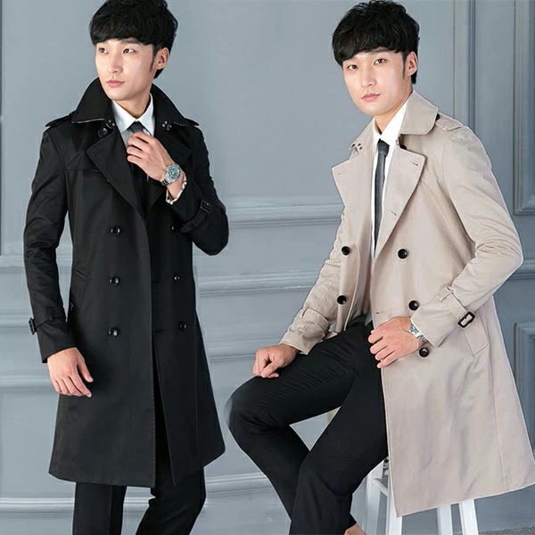 S-6L トレンチコート ダブルブレスト ビジネスコート 秋コート ベルト付き メンズ メンズコート アウター ロング 細身 スリム 冬 服 ネイビー ブラック 無地 冬コート 長袖 大きいサイズ 通