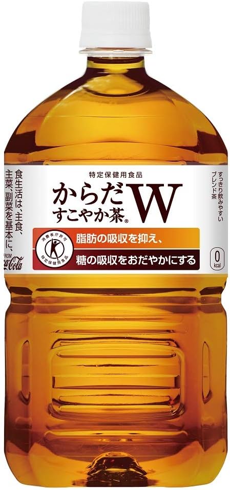 トクホ 特保 コカ・コーラ からだすこやか茶W 1.05LPET×12本×2ケース