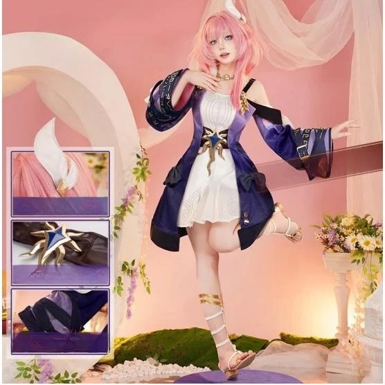 最安値に挑戦崩壊：スターレイル 風 キュレネ Cyrene コスプレ 衣装 ウィッグ 靴 コスチューム 演出服 イベント ハロウィン変装 仮装