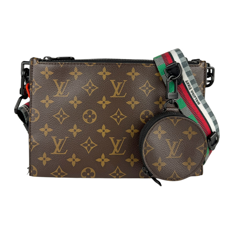 ルイ ヴィトン LOUIS VUITTON 斜め掛けショルダーバッグ モノグラム アンプラント トリオポーチ NM モノグラムキャンバス/モノグラムアンプラント ブラウン/ブラック/マルチカラー メン