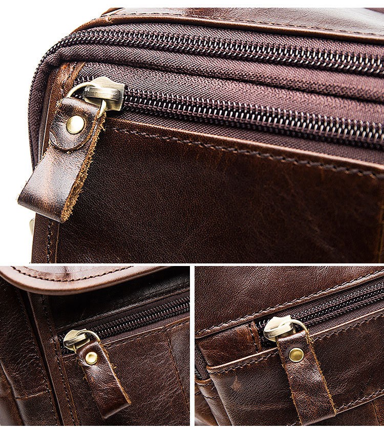 ショルダーバッグ ビジネス 牛革 斜め掛け 男女兼用 軽量 本革 2way レトロ