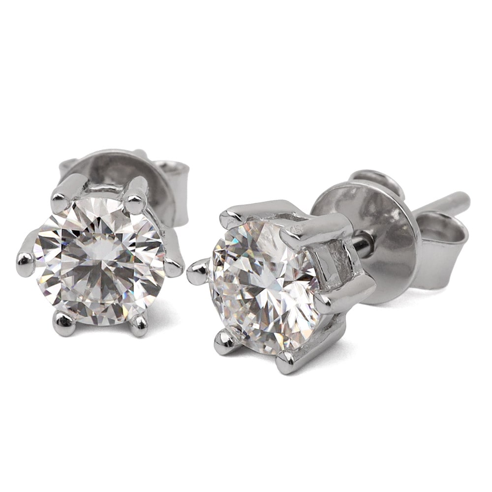 モアサナイト 925ピアス 0.5ct [ce176-05ct]