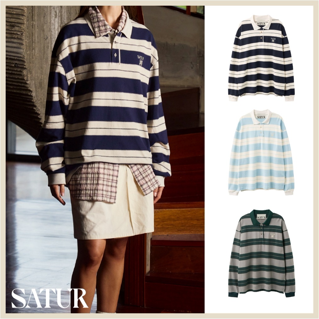 Apero Stripe Pique Long Sleeve