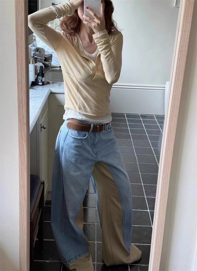 INSスタイル 2025 AW ハイウエスト ルーズカット ゆったり着心地 ドレープ素材 大裾ロングパンツ