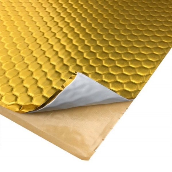 デッドニングシート アルミニウム 吸音 振動 制振シート 防音シート 車 カー用品 防振材 厚み2.2mm ビビリ音 ハサミでカット可能