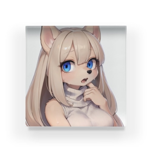 【文字入れ可能受注生産】チワワの女の子　ソフィー アクリルブロック