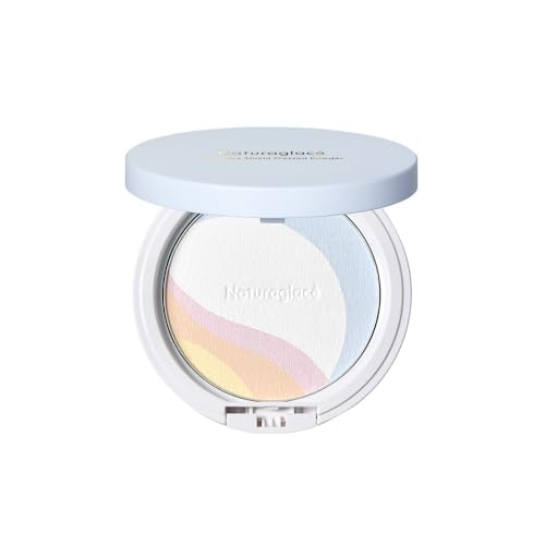 ナチュラグラッセ スキンケアシールド プレストパウダー 肌色補正 スキンケアパウダー 石けんオフ 植物性スキンケア成分 オーガニック ブラシ付き