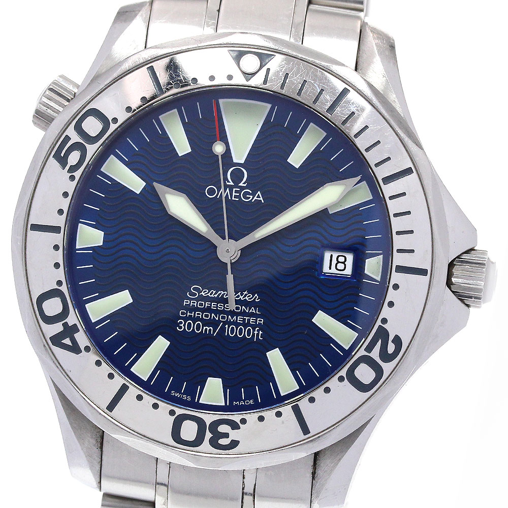 オメガ OMEGA 2255.80 シーマスター300 デイト 自動巻き メンズ 良品 _863699【中古】