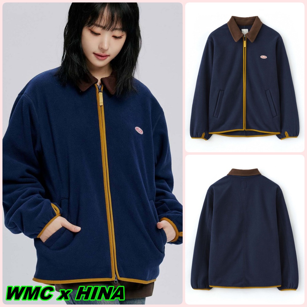【WMC x HINA】ソフトフリースジャケット NAVY