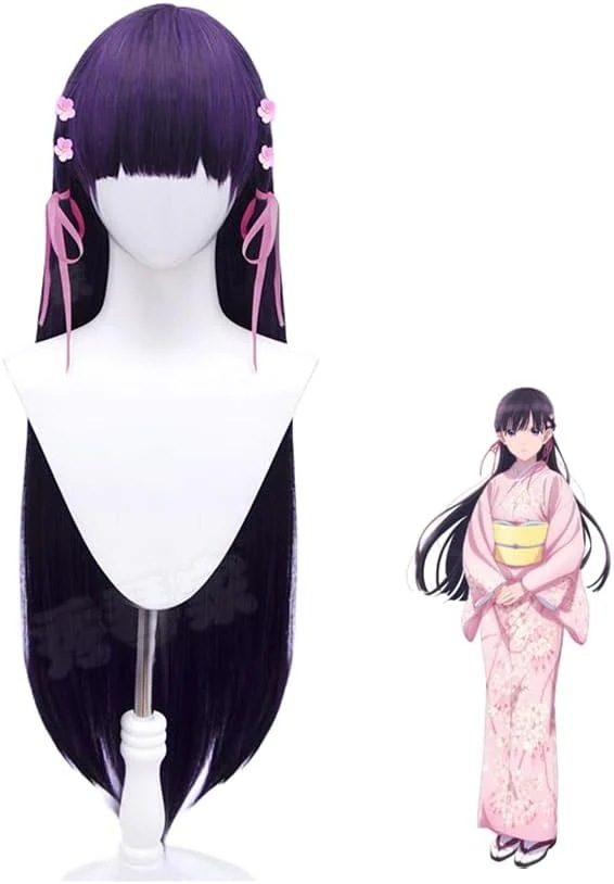 わたしの幸せな結婚 斎森美世 ウィッグ カツラ 髪飾り付き コスプレ道具 コスチューム用小物