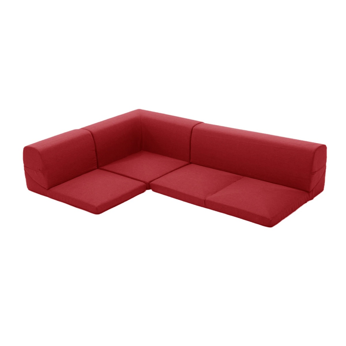 【I】セルタン CELLUTANE ローソファ IMONIA 3点セット タスク レッド A573b-586RED コーナーソファ カバー洗濯可 リビング ソファ 【受注生