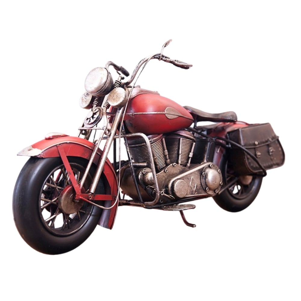 ヴィンテージバイク　ブリキおもちゃ　バイク　オブジェ　ハーレー　模型　アメリカ雑貨　世田谷ベース　ガレージ/レッドバイク