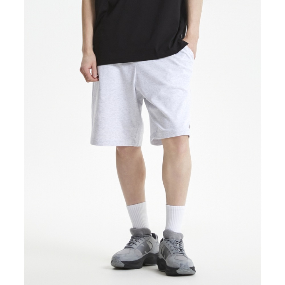 ニューバランス NBNVF21403/UNI エッセンシャルシングルメッシュ 5パーツショーツ (ライトグレー)