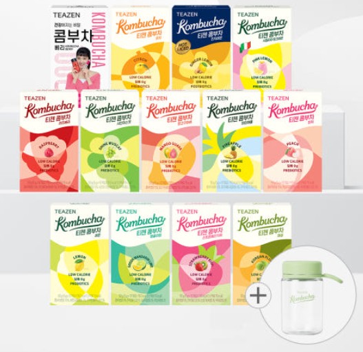 [BESTコレクション]コンブチャ 10スティックX13ボックス 混合 (130スティック)+エコ ボトル