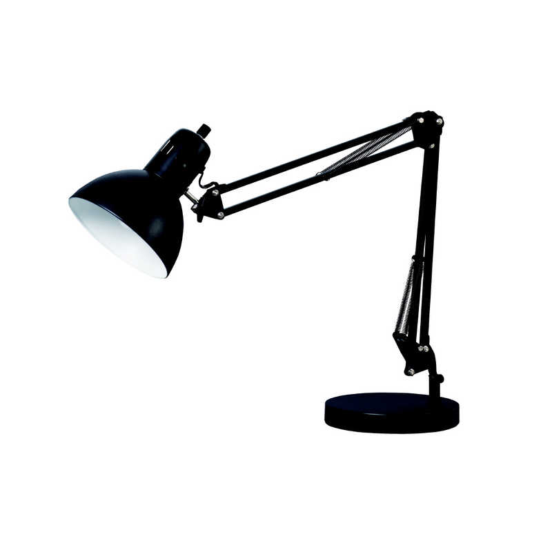 東京メタル　デスクライト アームライト式 ブラック(電球別売品 E26/60W迄使用可能)　YO-14