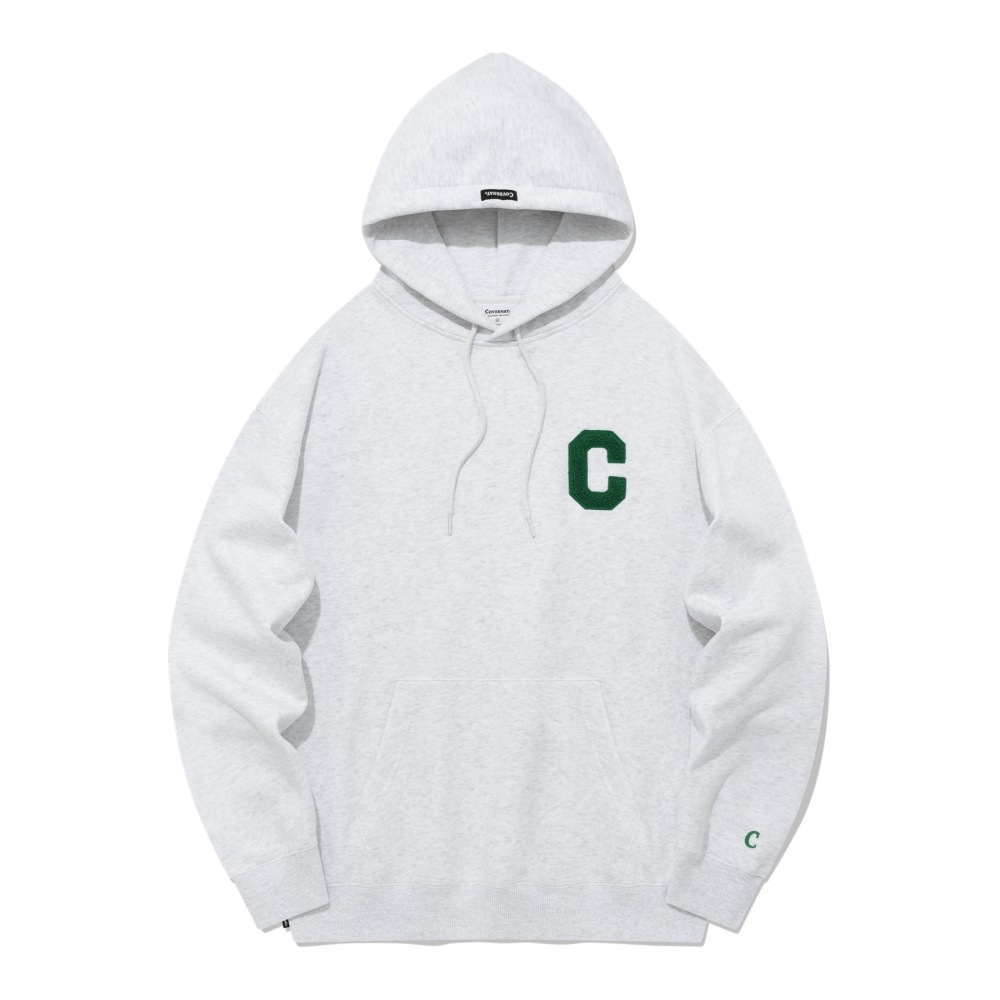 COVERNAT Cロゴフーディーヘッダーグレー