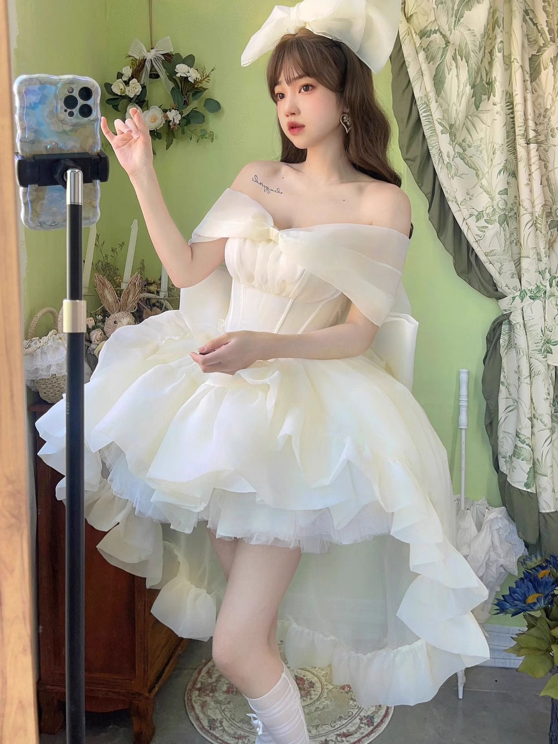 2024逃亡者プリンセスチュチュスカート バースデードレス スイートテールプリンセススカート 前が短くロングスカート 妖精 4,871円