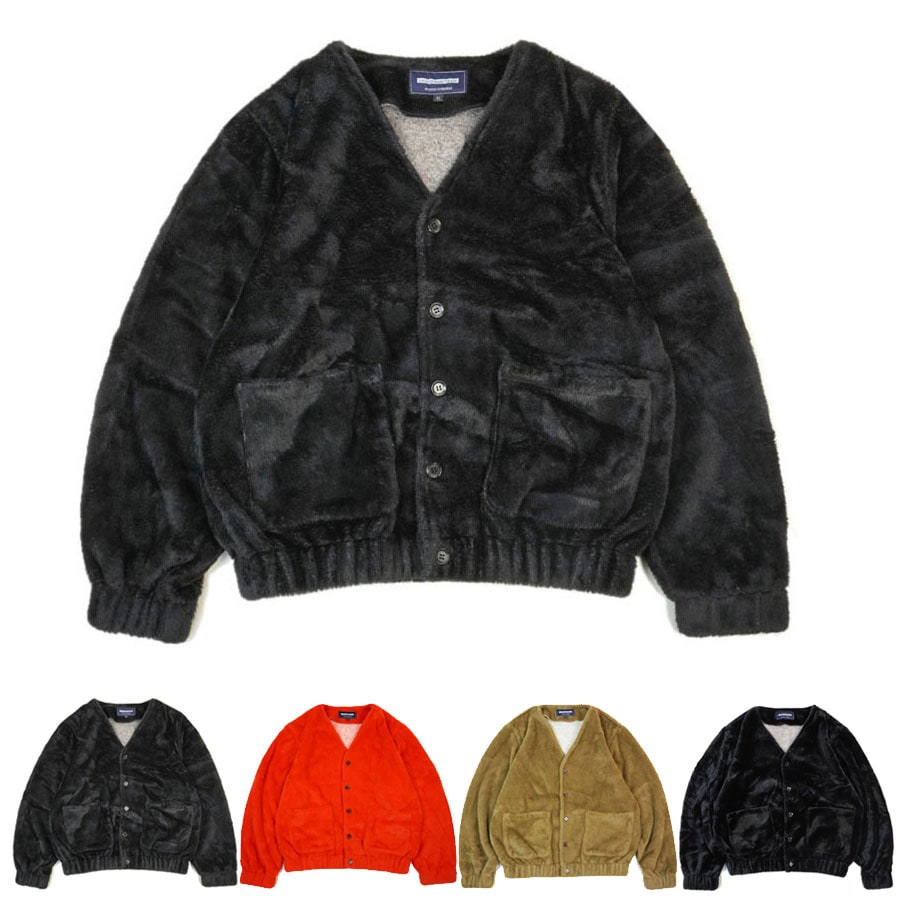 男女兼用 ファー カーディガンFar cardiganLAUNCH BASIC TRADE ラウンチベーシックトレードBLACK(ブラック) CAMEL(キャメ
