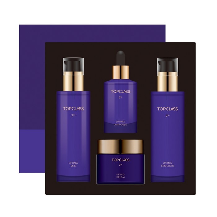 トップクラス 第7世代 NEWリフティングスキンケア 4種 ギフトセット(スキン+エマルジョン+アンプル+クリーム)