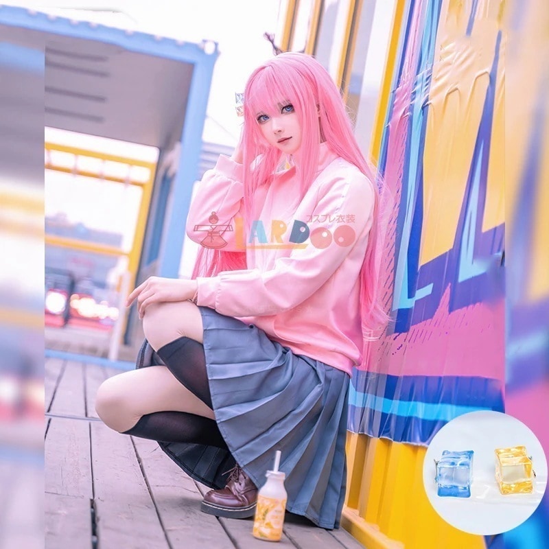 ぼっち・ざ・ろっく 後藤 ひとり ぼっちちゃん ジャージ+スカートフルセット コスプレ衣装 コスチューム cosplay626