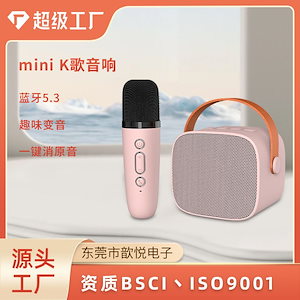 わあP 2 Bluetooth音響K歌マイク神器ホームキット朝教K歌一体の音響