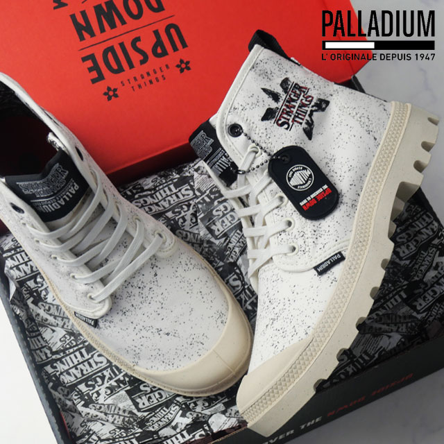 パラディウム スニーカー ストレンジャーシングス コラボ メンズ ハイカット靴 デモゴルゴン コラボモデル キャンバススニーカー レディース カジュアルシューズ 74497