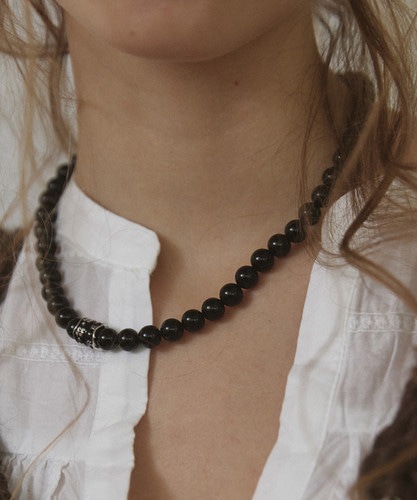NFF noxpearl necklace black ノックスパールネックレス ブラック 韓国アクセサリー 正規品 ネックレス