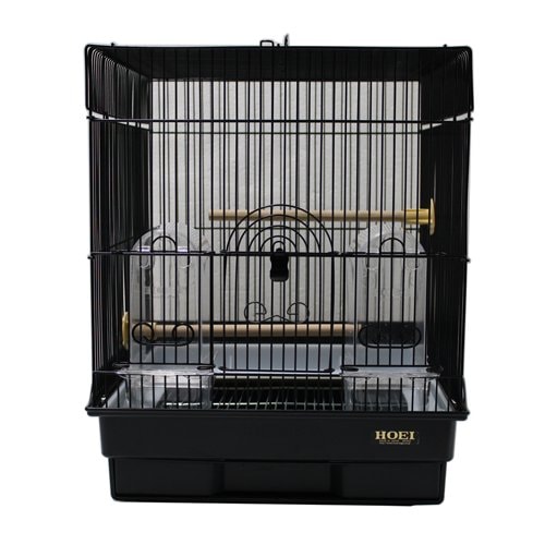 鳥かご　ＨＯＥＩ　３５角Ｂ　ブラック　（３７X４１．５X４４ｃｍ）　セキセイ　小型インコ　フィンチ　ブラック塗装　ＣＲＣ55―15―10―10―00 8,318円