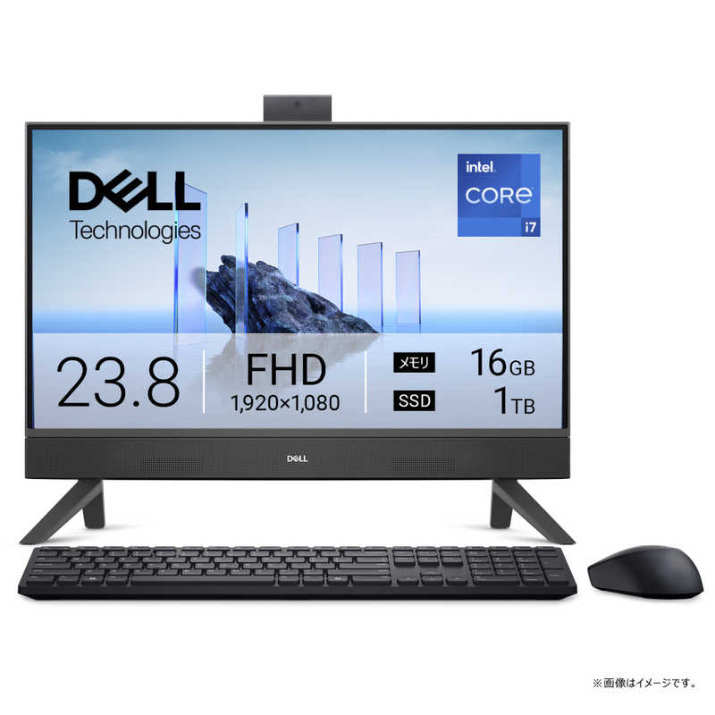 DELL　デル　デスクトップパソコン [ 23.8型 / Win11 Home / Core i7 / メモリ16GB / SSD1TB ] ダークシャドウグレー　AD67-FNBC