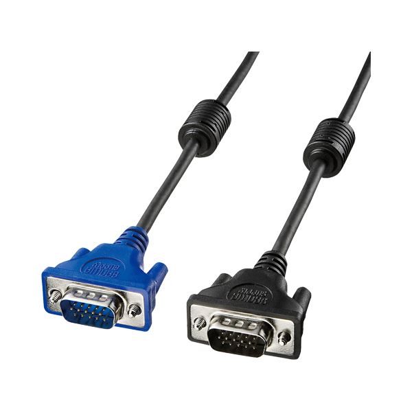 （まとめ）サンワサプライ ディスプレイケーブルミニD-Sub15pinオス 10m KC-VMH100 1本(×2セット) 8,002円