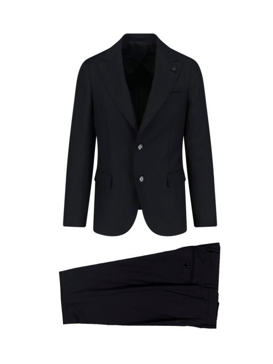 LARDINI Men Suits Set CN400AE IVSF63416 999 Black