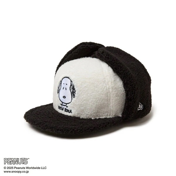 NEWERA ニューエラ 59FIFTY Dog Ear ドッグイヤー PEANUTS ピーナッツ スヌーピー ホワイト ブラックバイザー メンズ 男性 レディース 女性 帽子 ハット 小物 アクセサ