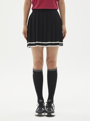 正規品 PEARLY GATES GOLF レディース カラーヘムラインプリーツスカート