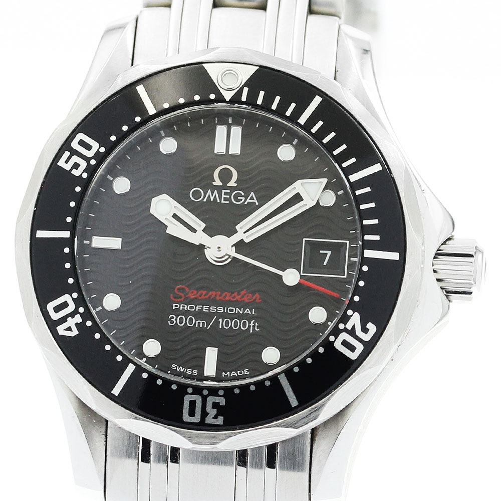 オメガ OMEGA 212.30.28.61.01.001 シーマスター300 デイト クォーツ レディース 保証書付き_886829【中古】